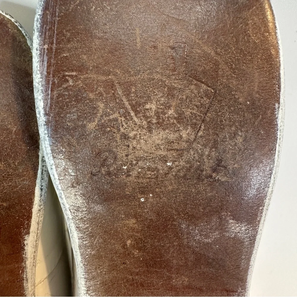 Vintage‎ Ivory White Leather Crib Baby Walker Shoes